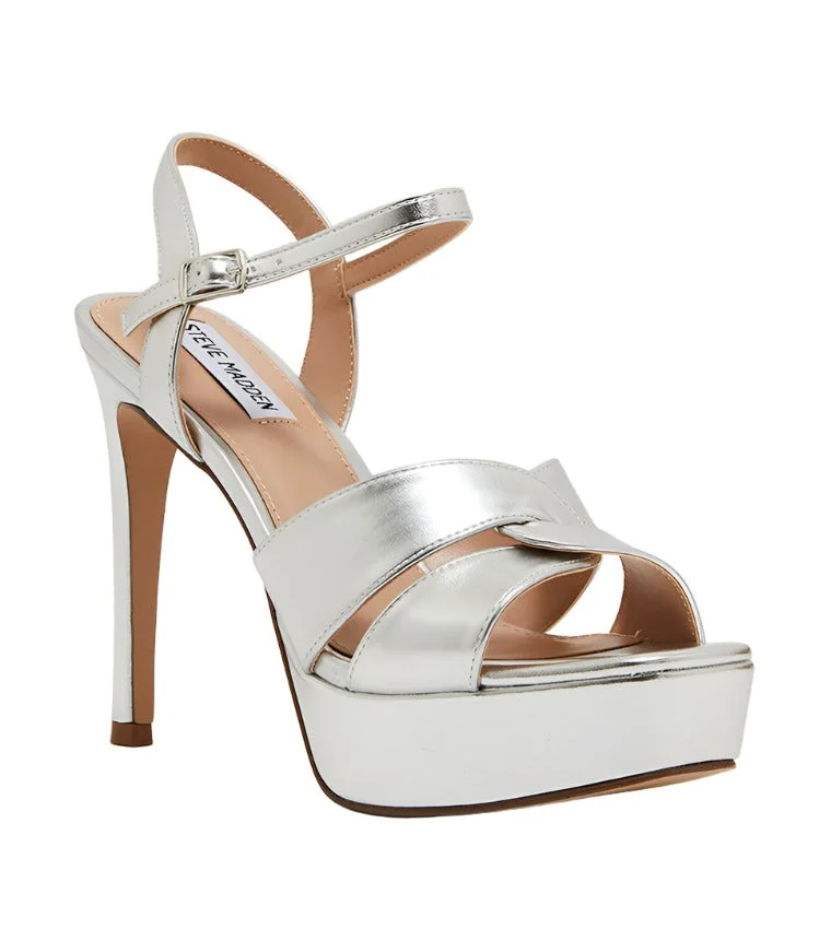 STEVE MADDEN Steve madden lavisher silver multi women's sandals